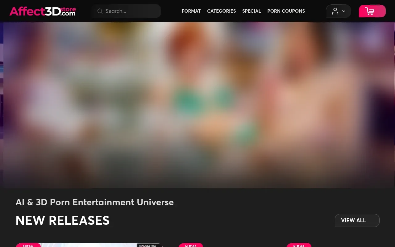 Screenshot of affect3dstore.com