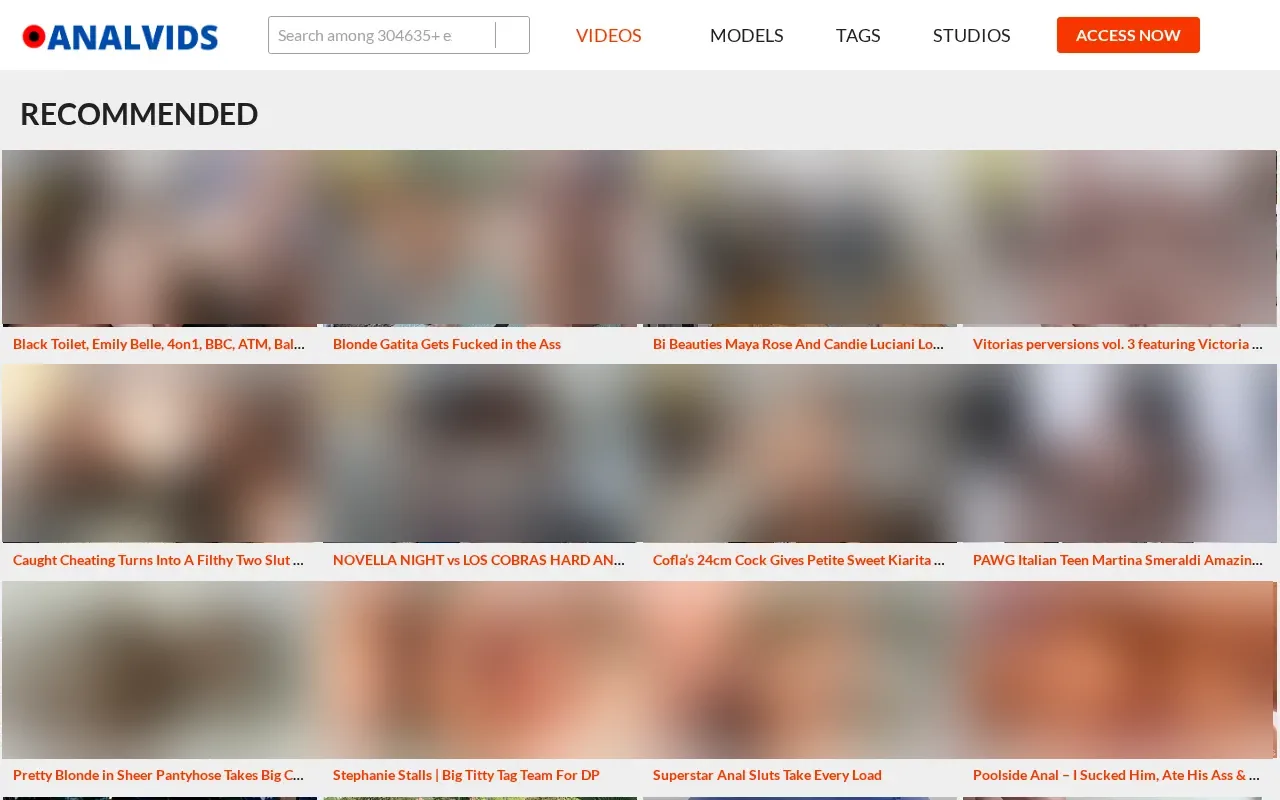 Screenshot of analvids.com