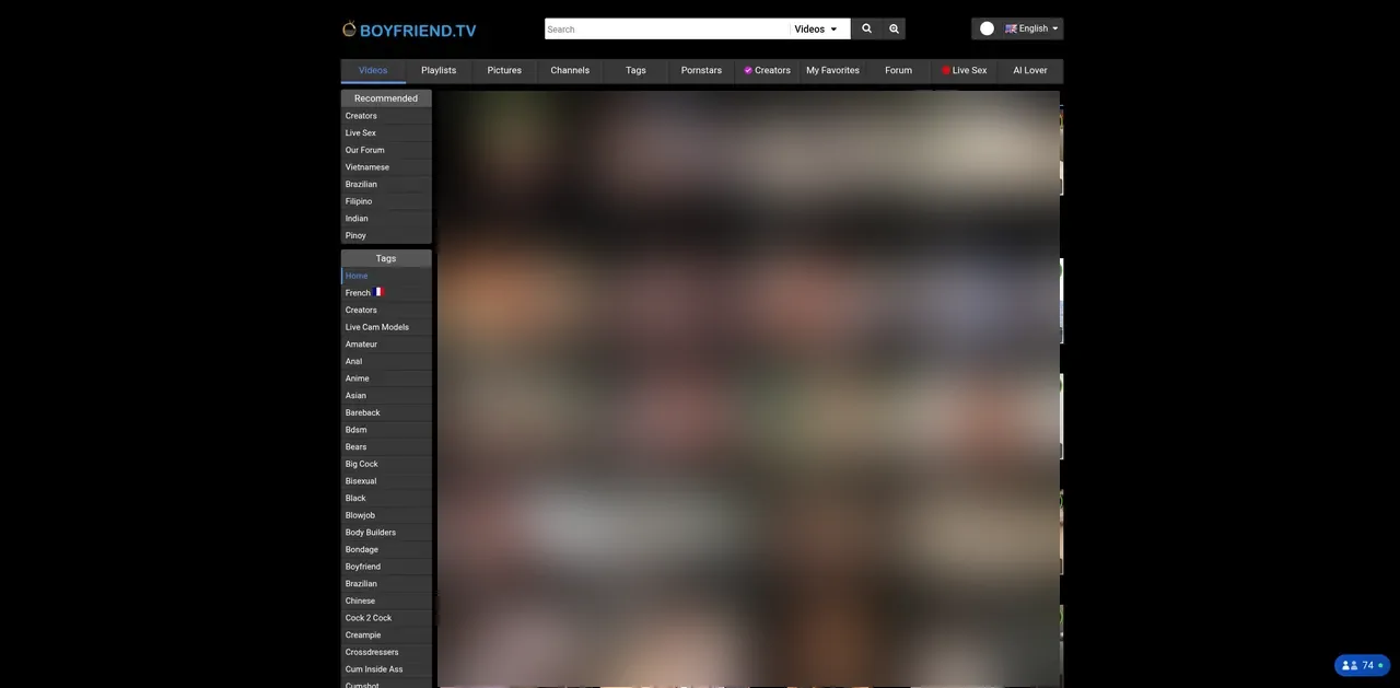 Screenshot of boyfriendtv.com