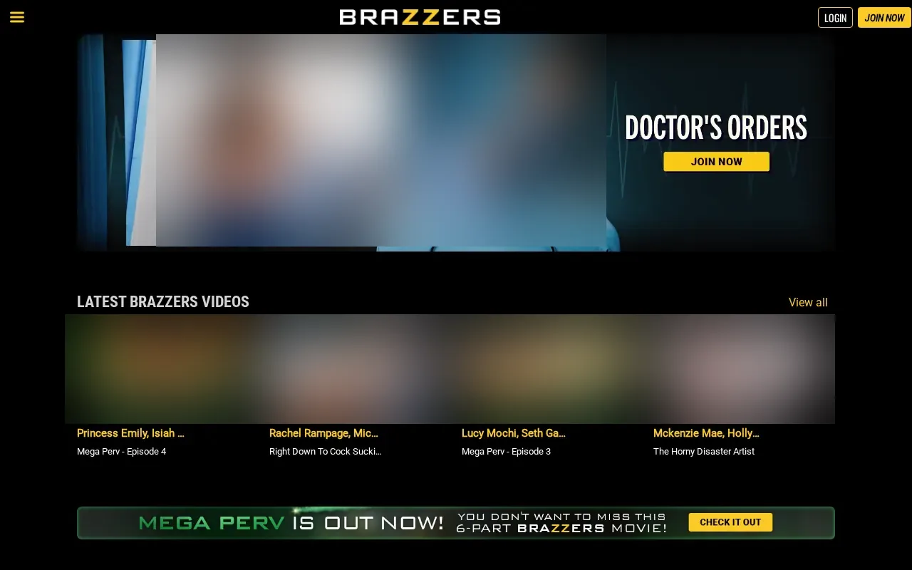 Screenshot of brazzers.com