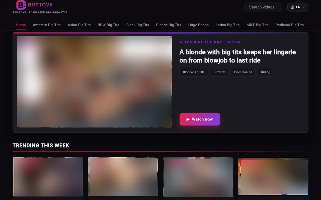 Screenshot of bustova.com
