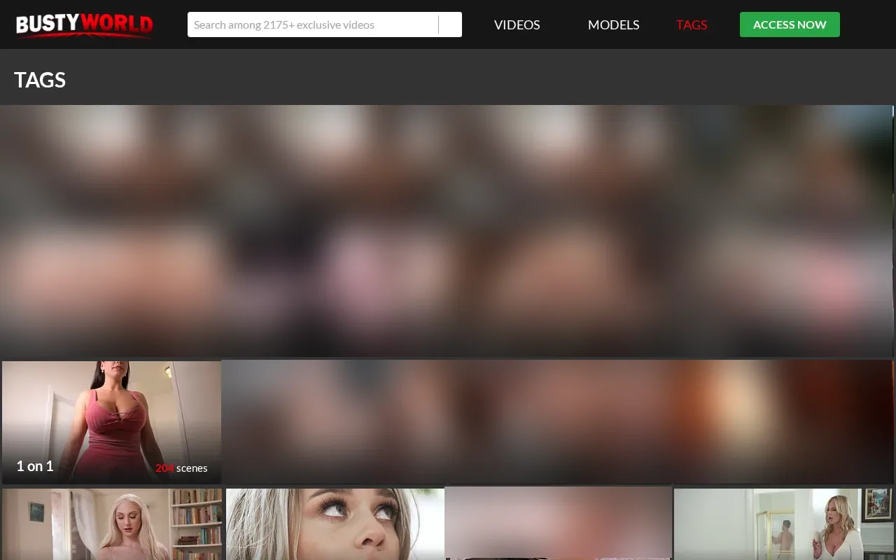 BustyWorld's tags and their scene counts