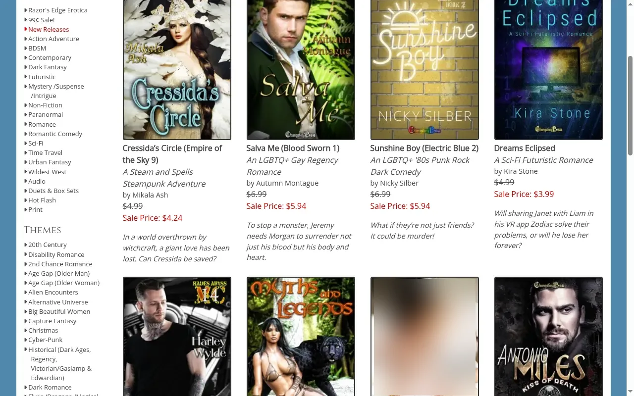 Screenshot of changelingpress.com