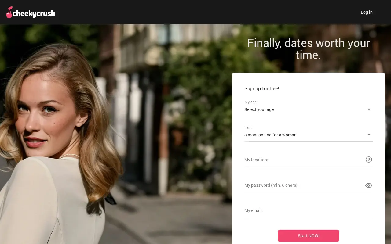 Screenshot of cheekycrush.com