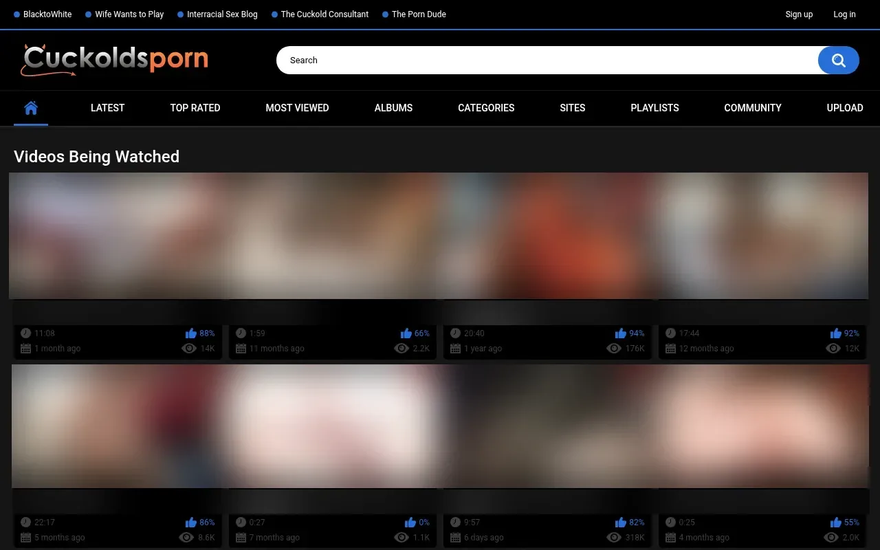 Screenshot of cuckoldsporn.com