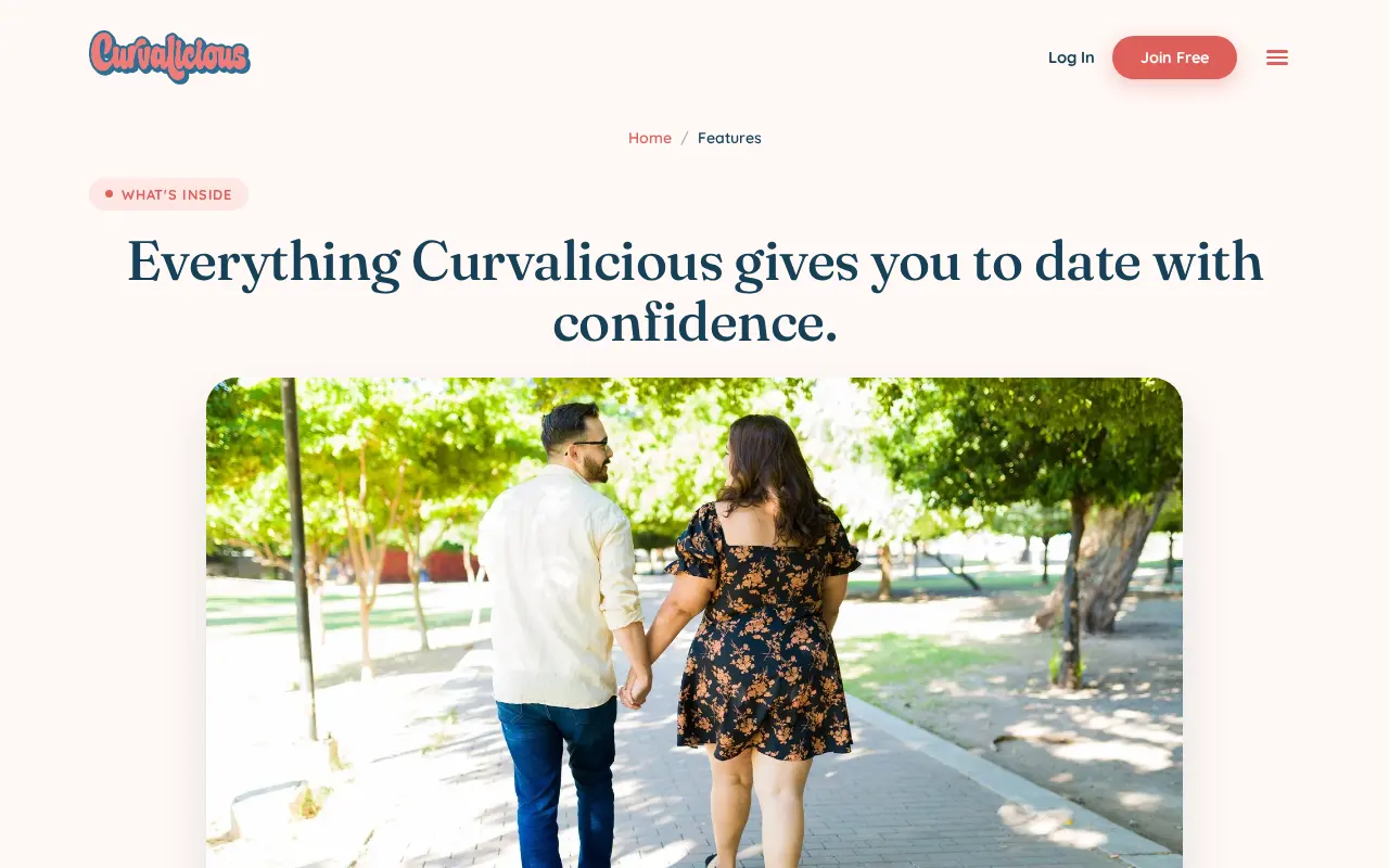 Curvalicious features