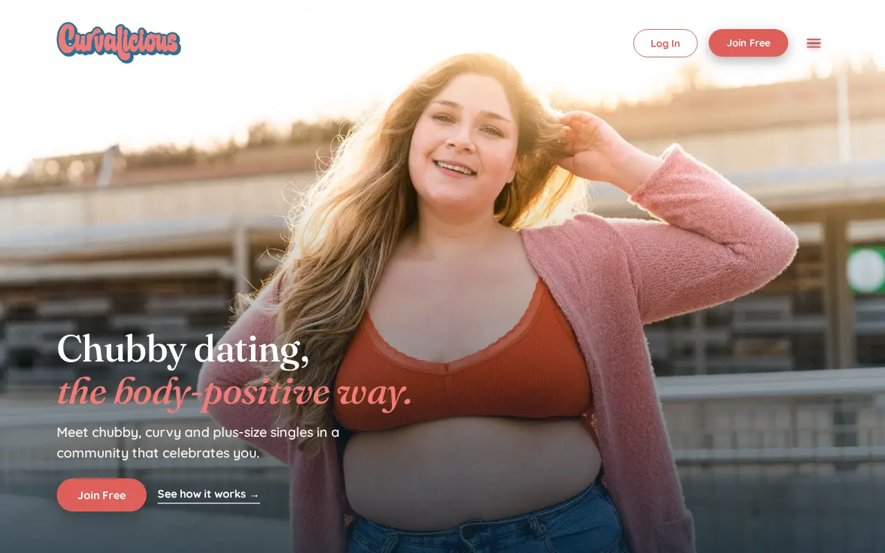 Screenshot of curvaliciousdating.com
