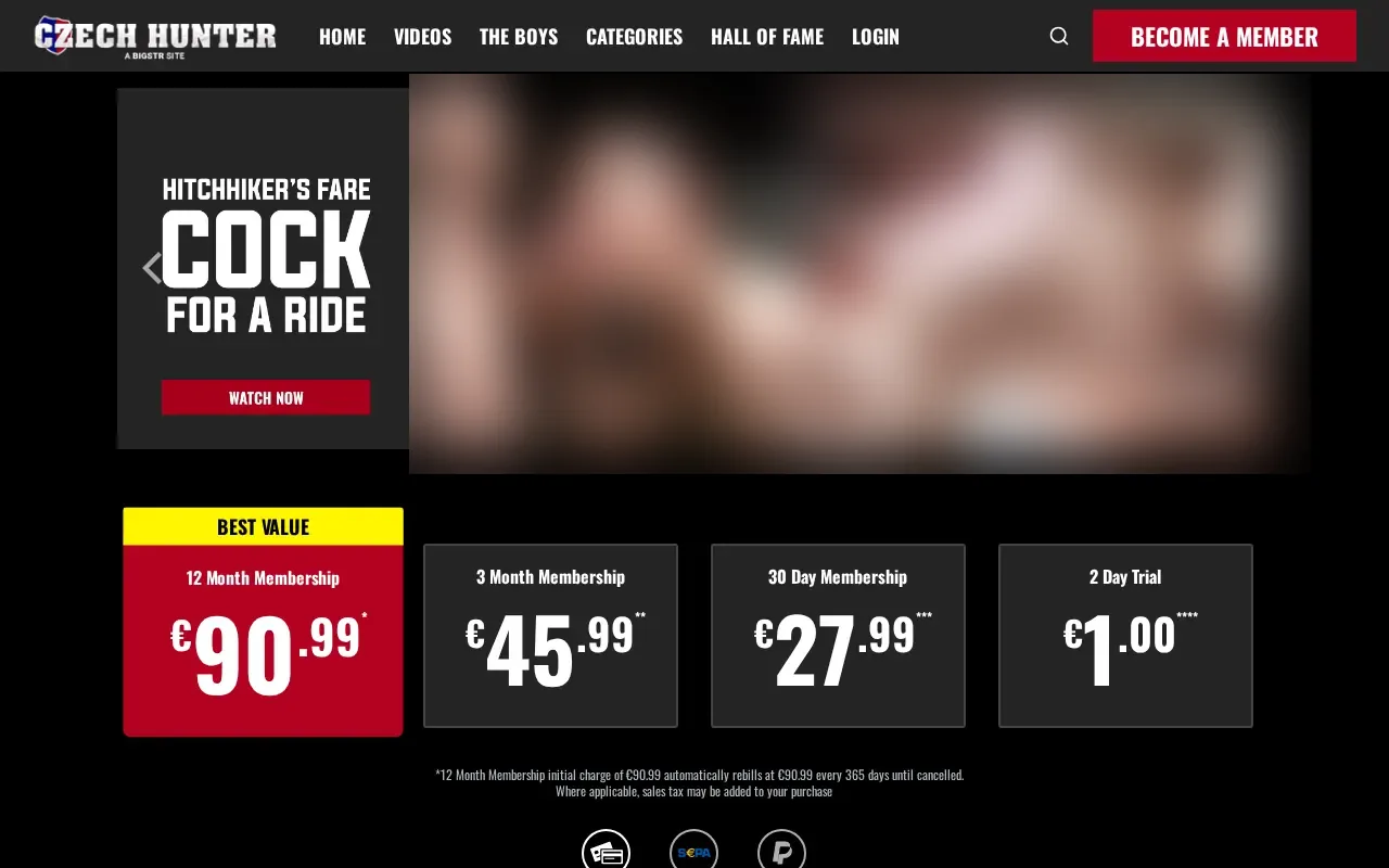Screenshot of czechhunter.com