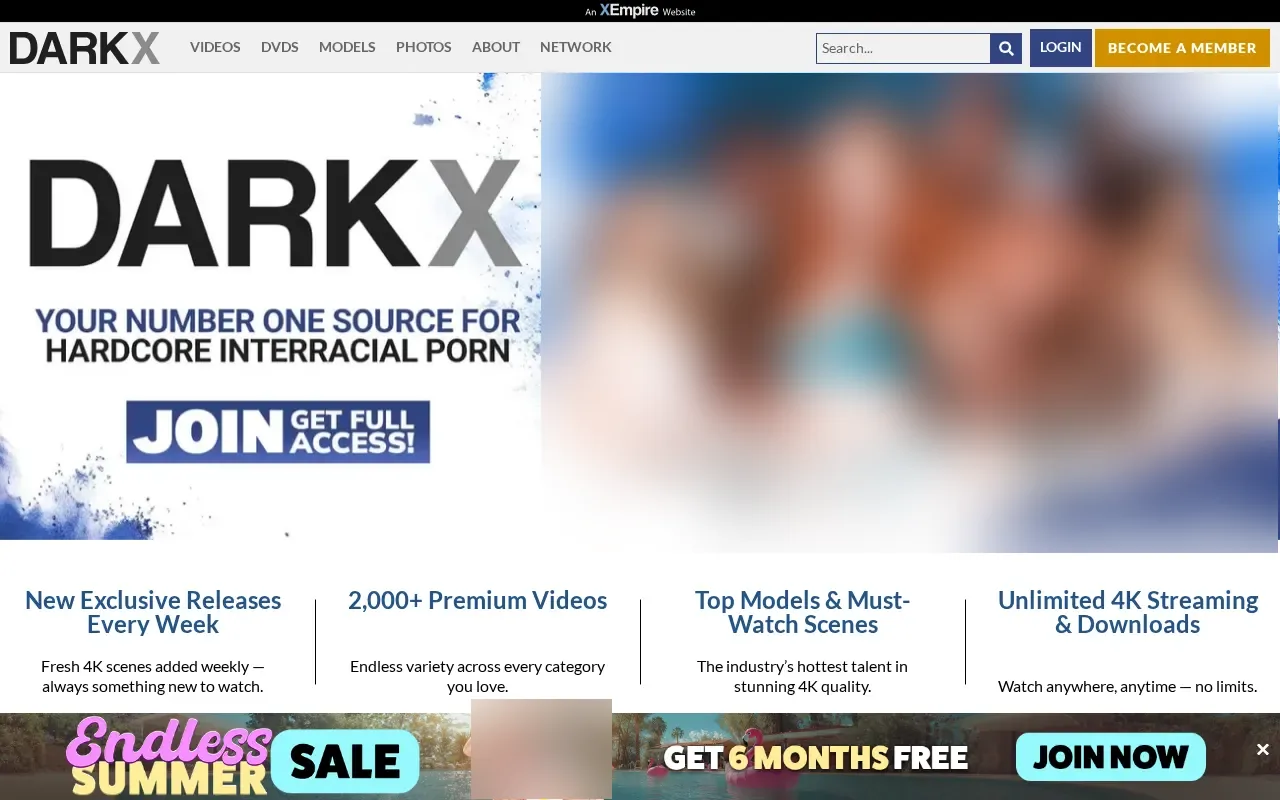 Screenshot of darkx.com