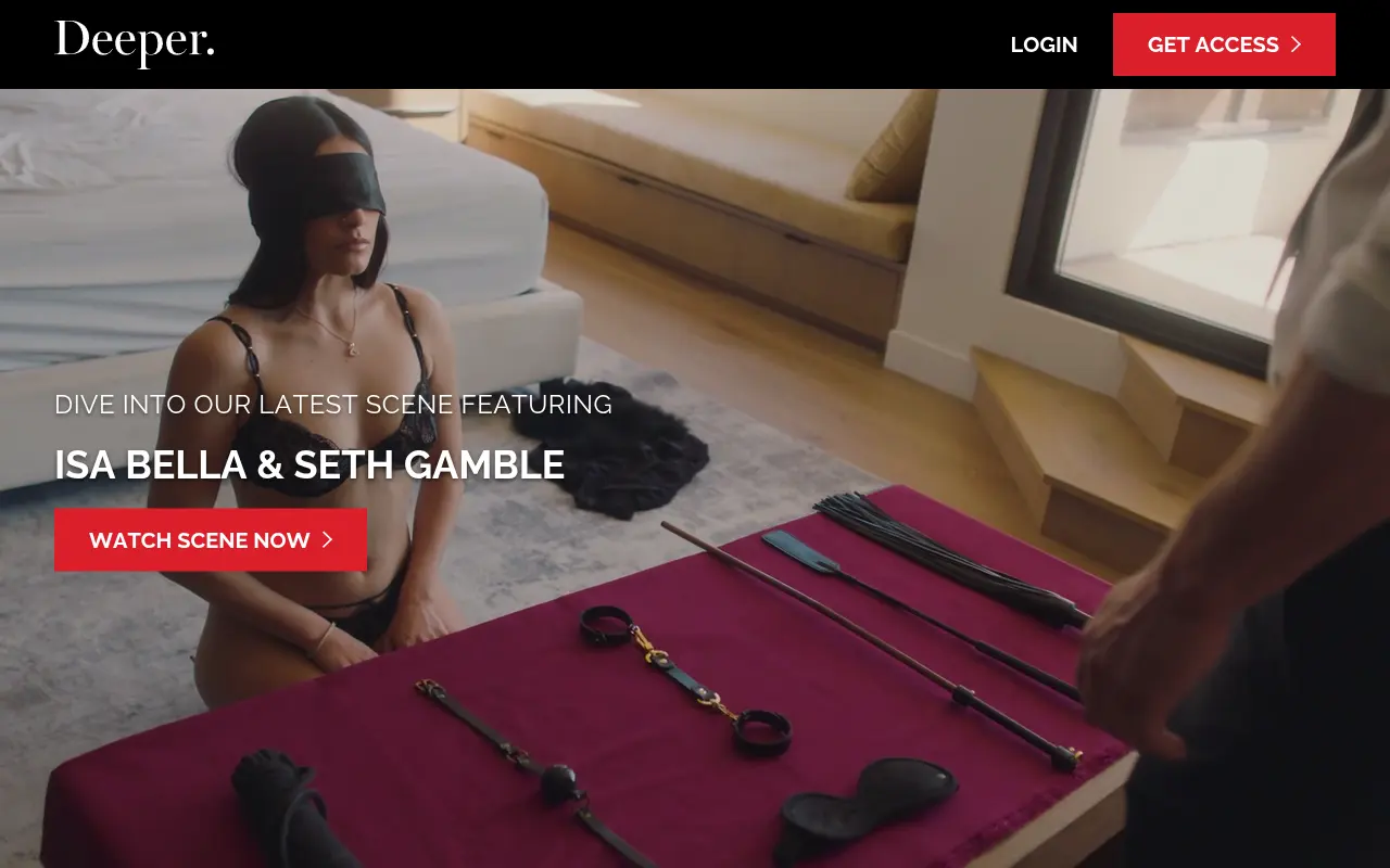 Screenshot of deeper.com