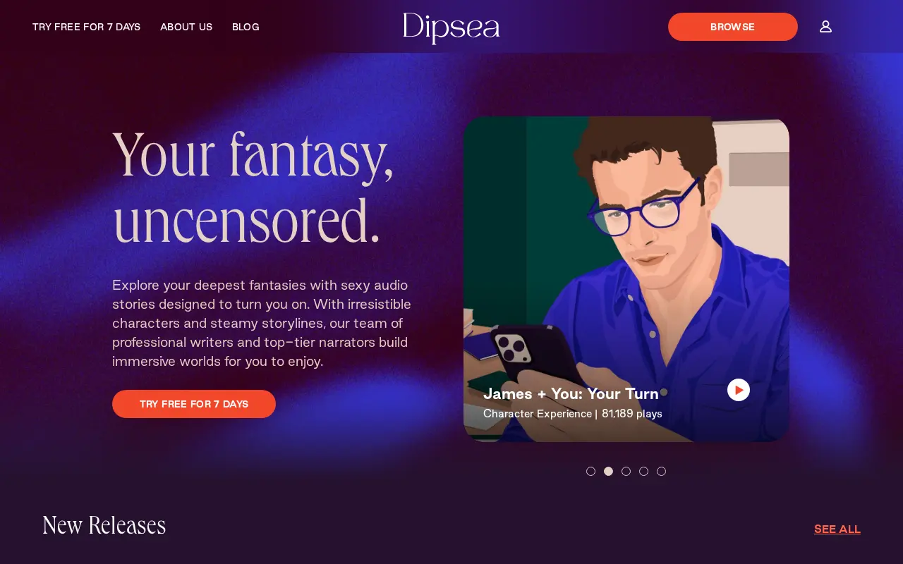 Screenshot of dipseastories.com