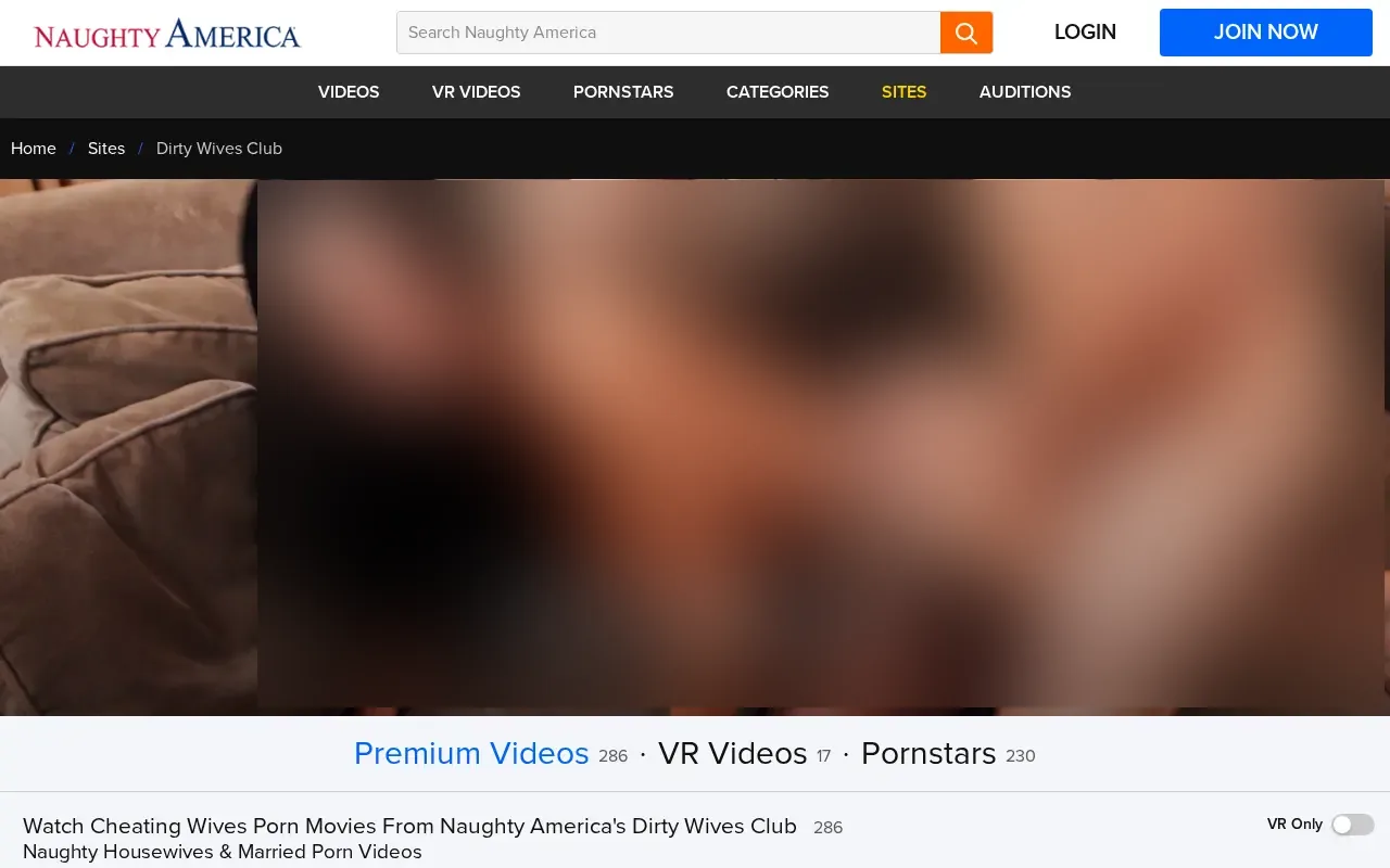 Screenshot of dirtywivesclub.com
