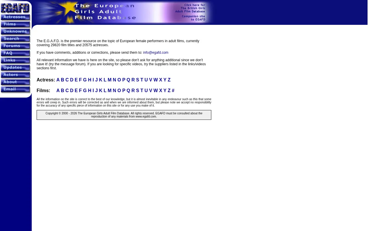 Screenshot of egafd.com
