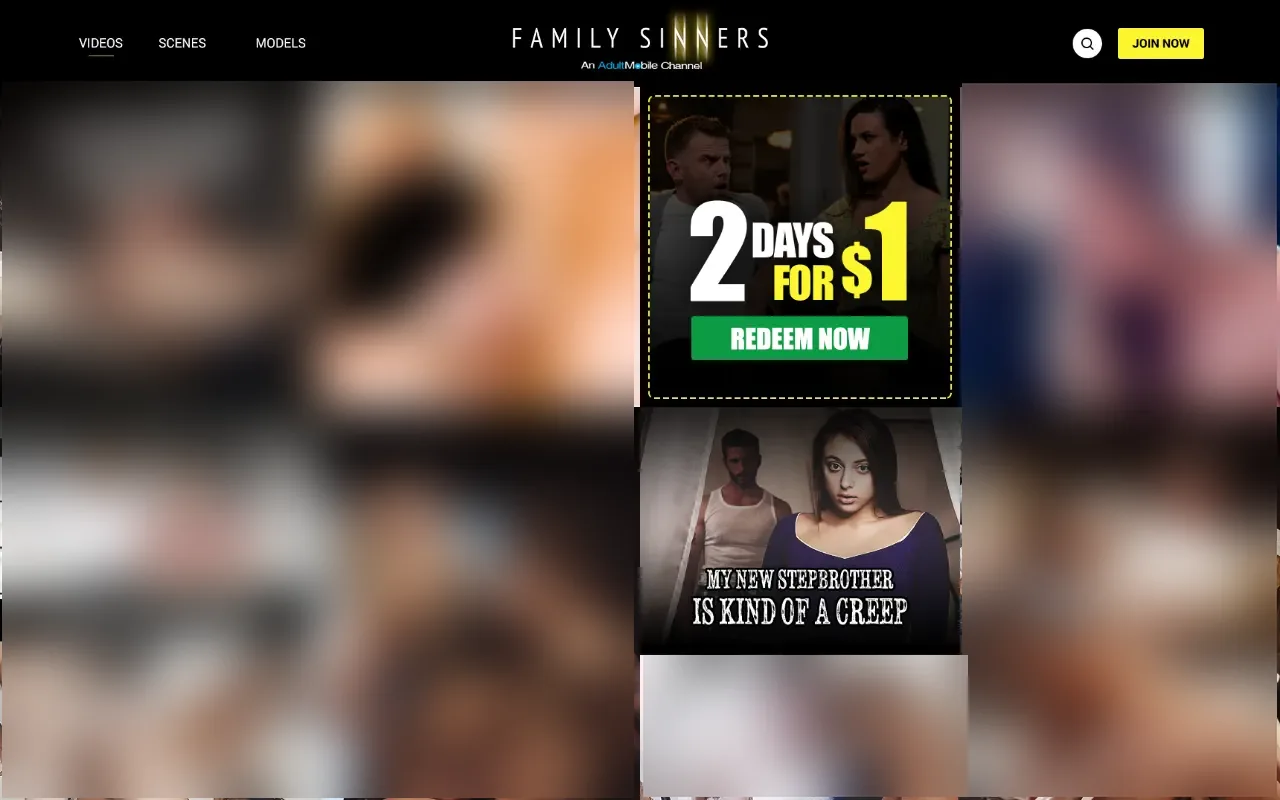 Capture de familysinners.com