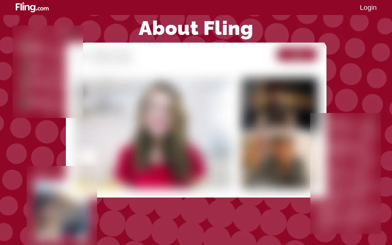 Fling's About page, presenting the review team and the matching features.