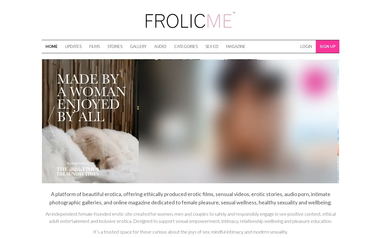 Screenshot of frolicme.com