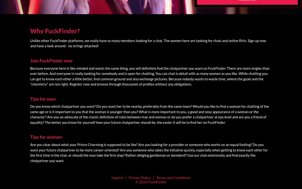 FuckFinder, the site introduction