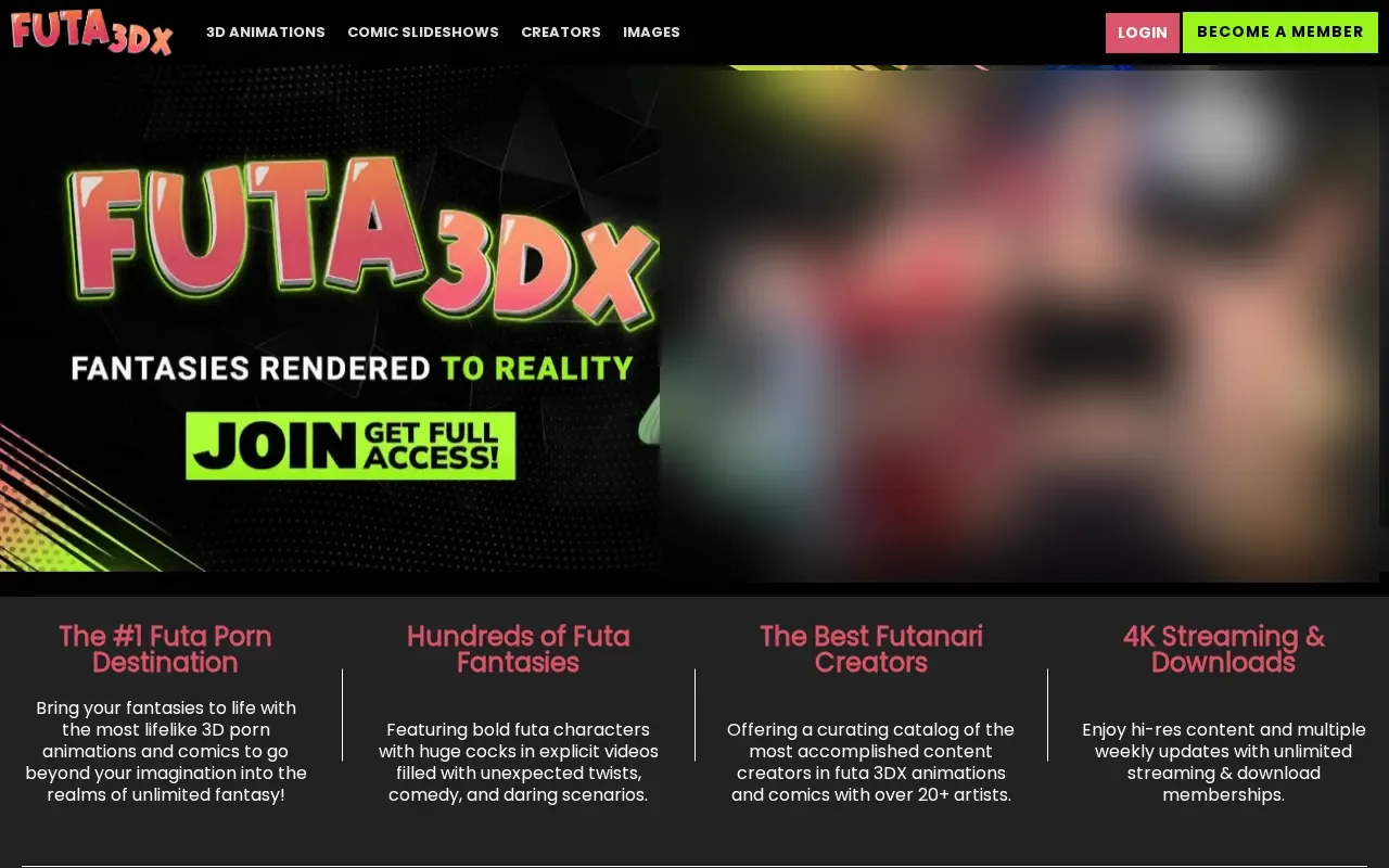Screenshot of futa3dx.com
