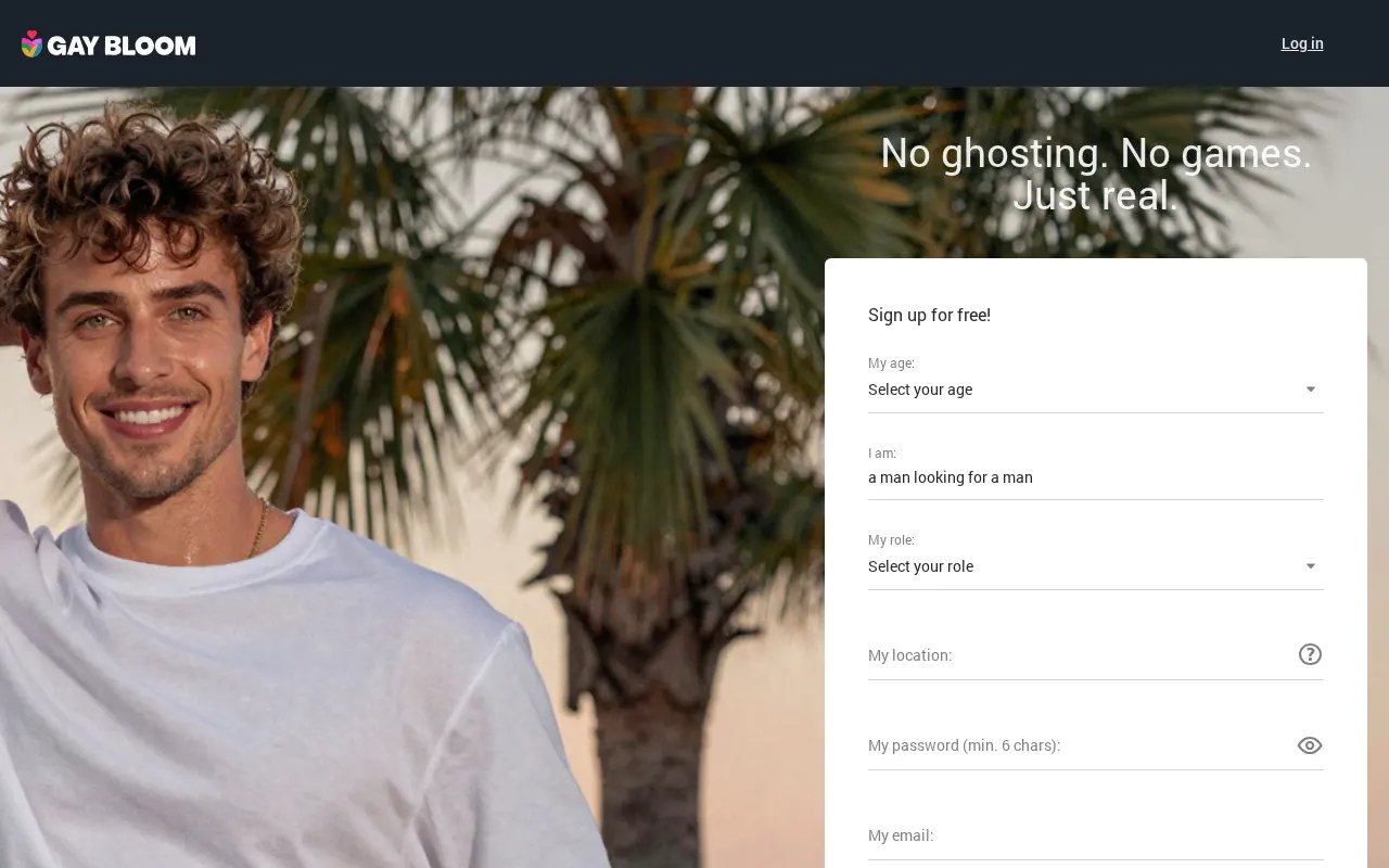Screenshot of gaybloom.com