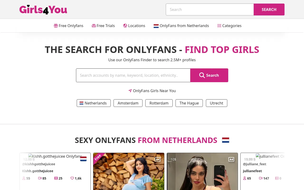 Screenshot of girls4you.com