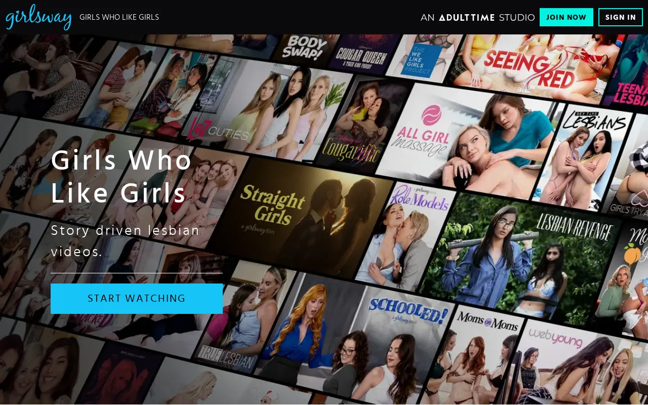 Screenshot of girlsway.com