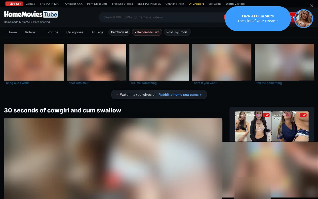 The video page brings together the player, running time, views, votes, categories and related scenes.