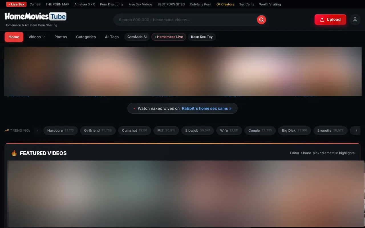 Screenshot of homemoviestube.com