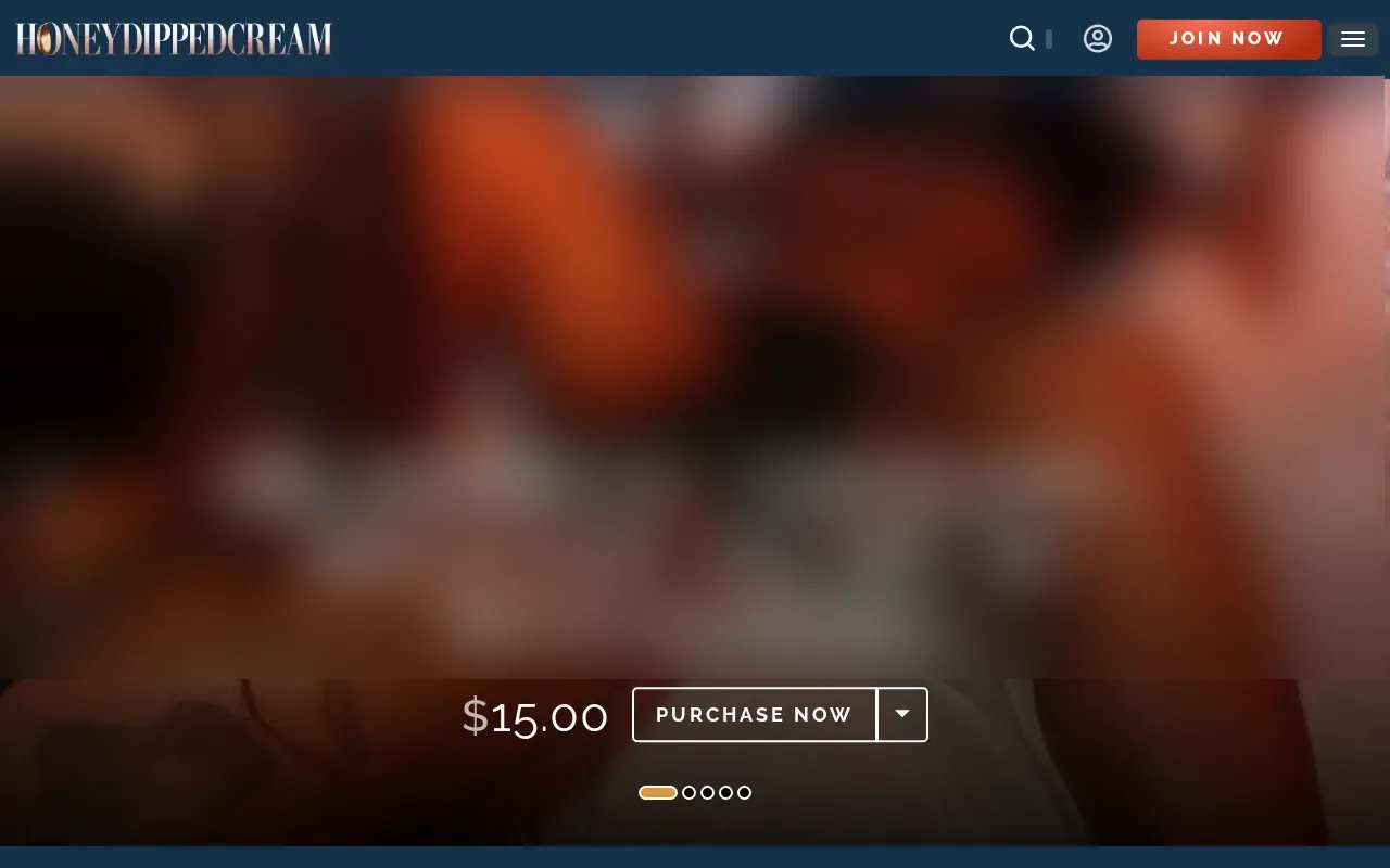 Screenshot of honeydippedcream.com