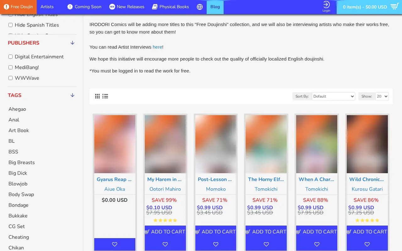 The free collection, readable online, with its struck-through prices