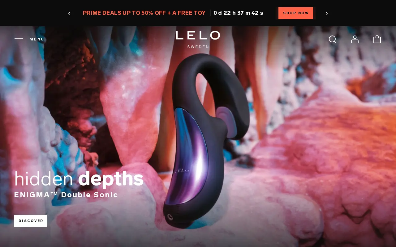 Screenshot of lelo.com