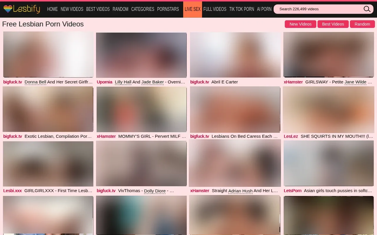 Screenshot of lesbify.com