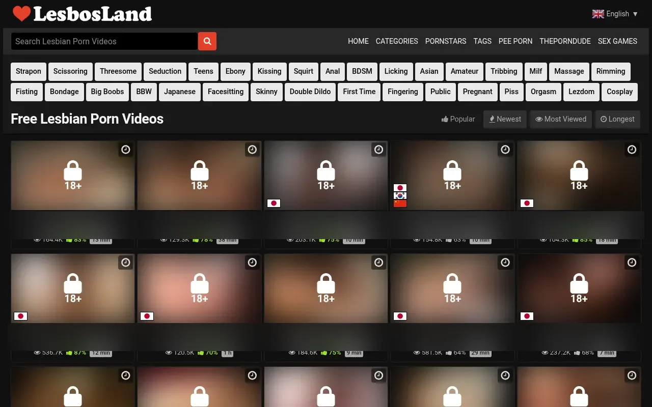 Screenshot of lesbosland.com