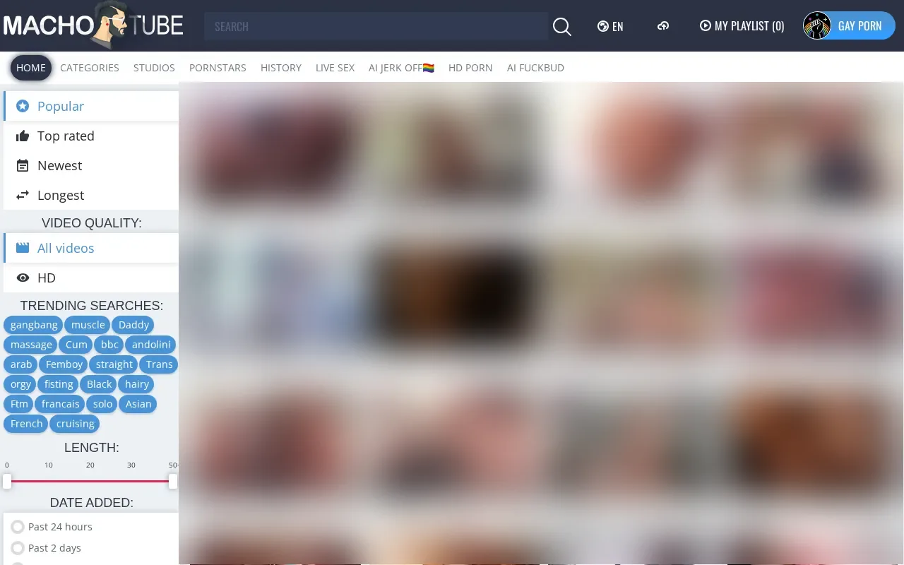 Screenshot of machotube.tv