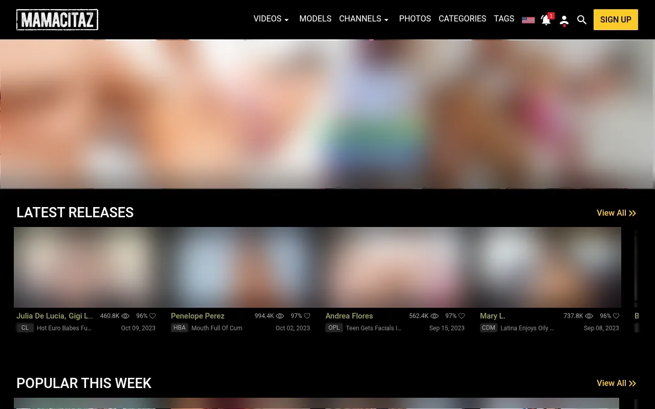 Screenshot of mamacitaz.com