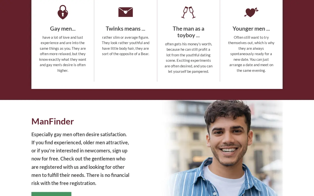 The vocabulary boxes on the front page and the paragraph where the site addresses its readers.