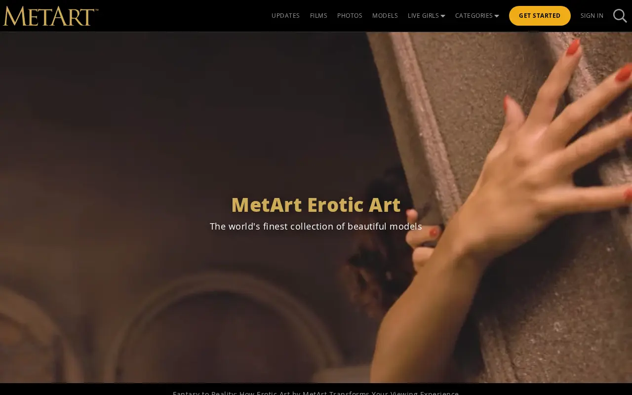 Screenshot of metart.com