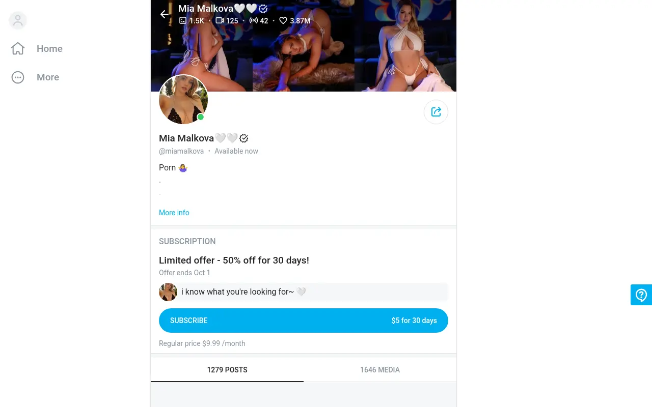 Screenshot of onlyfans.com/miamalkova