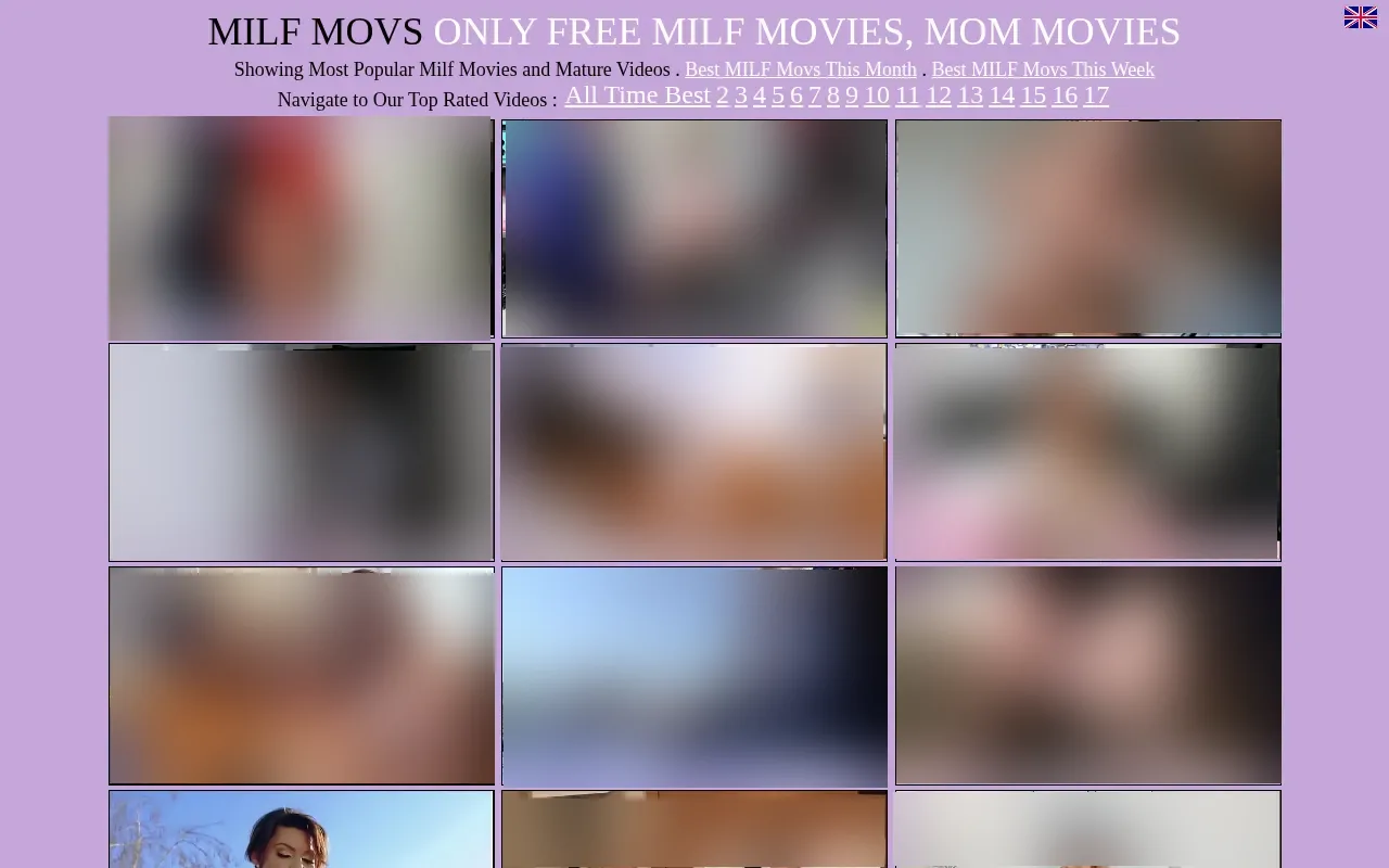 Screenshot of milfmovs.com