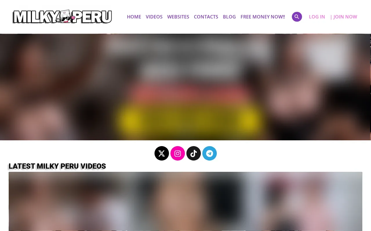Screenshot of milkyperu.com