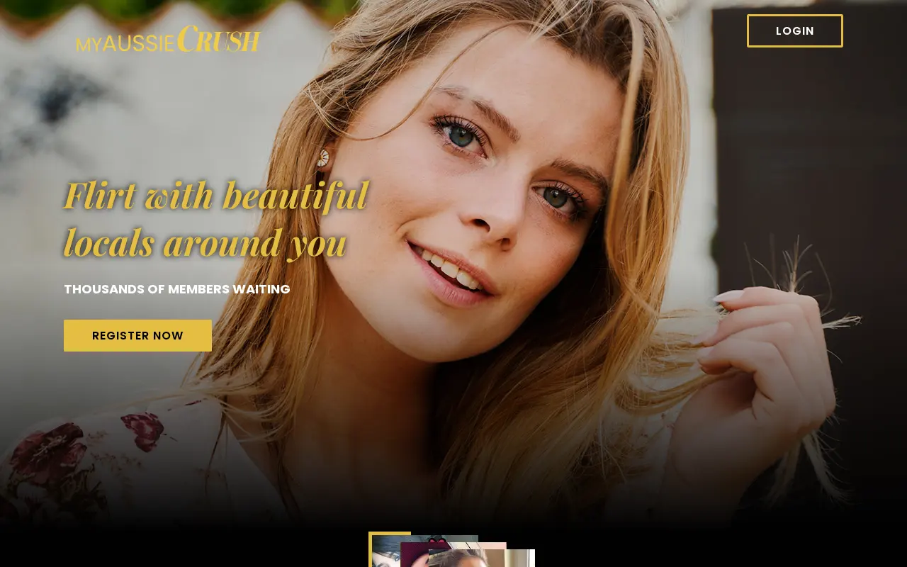 Screenshot of myaussiecrush.com