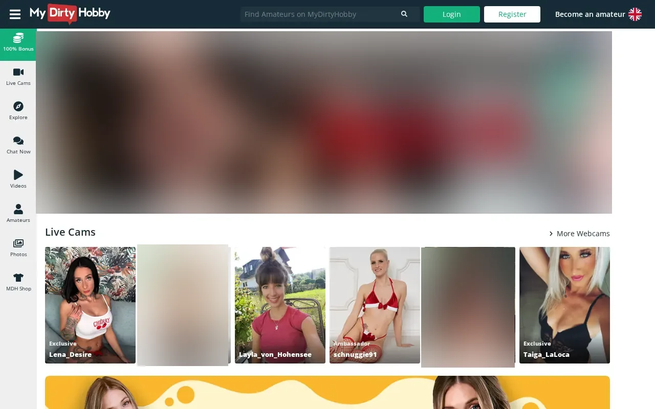 Screenshot of mydirtyhobby.com