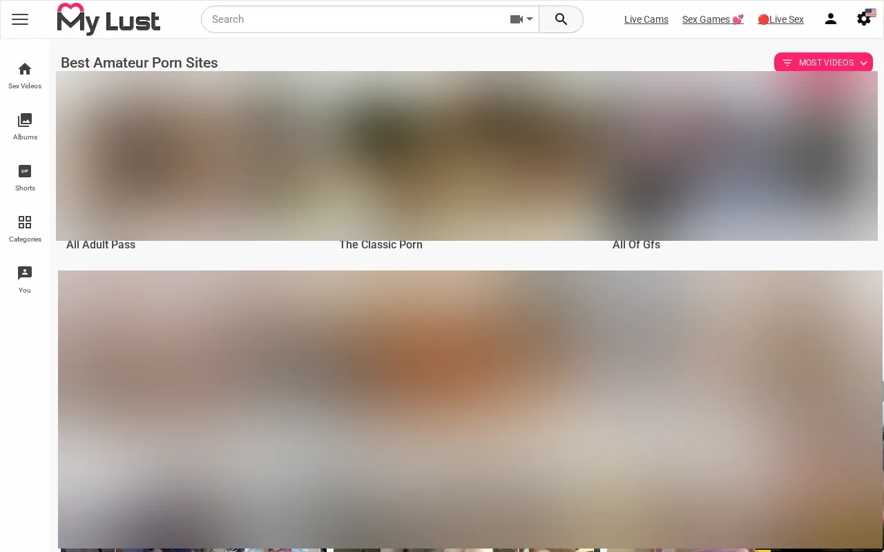 MyLust channels ranked by number of videos