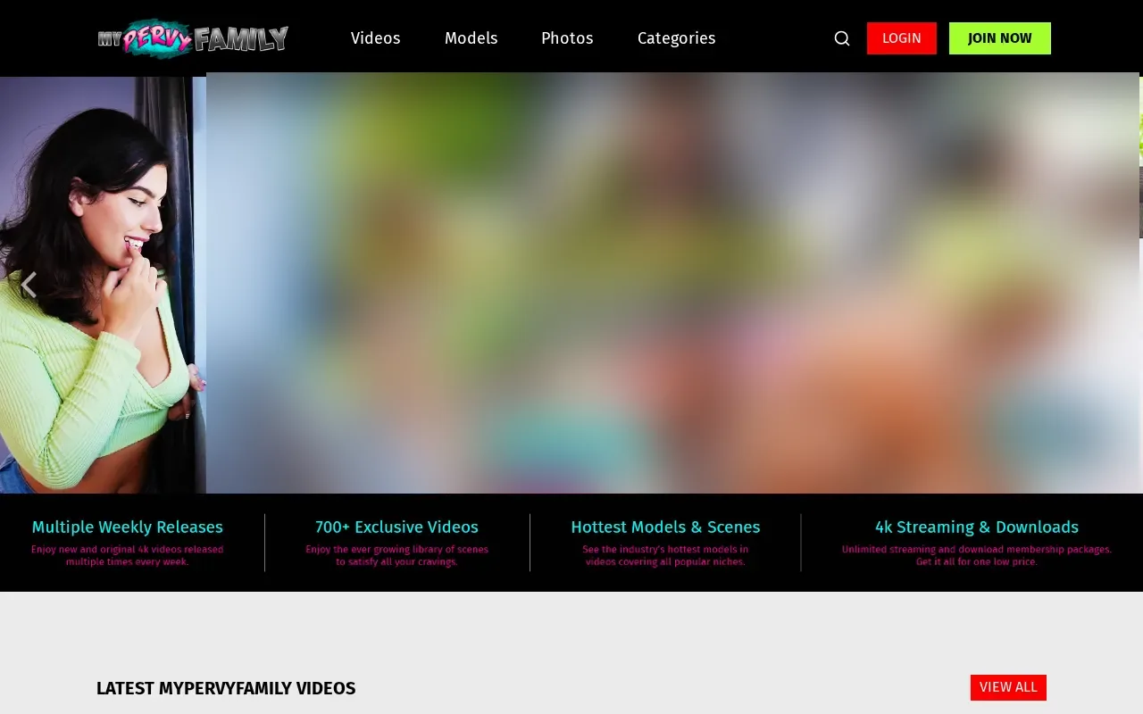 Screenshot of mypervyfamily.com