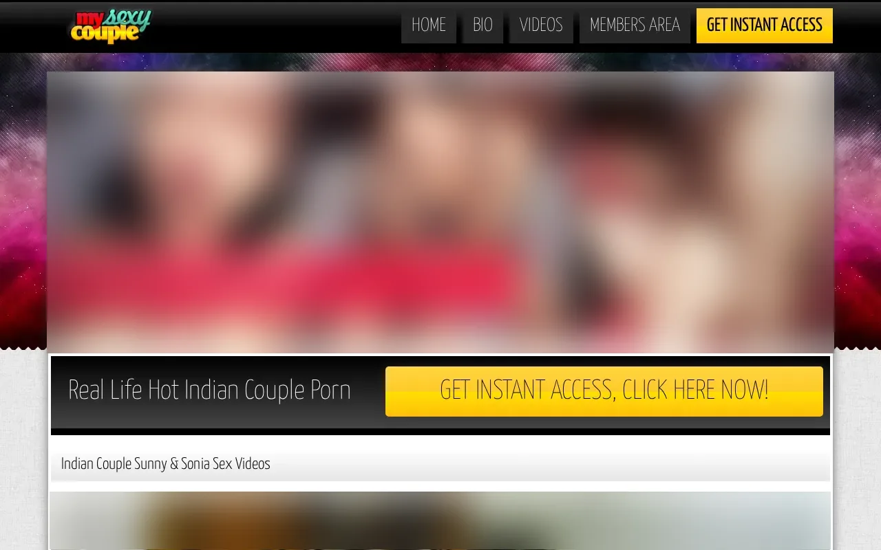 My Sexy Couple videos page with each scene's running time