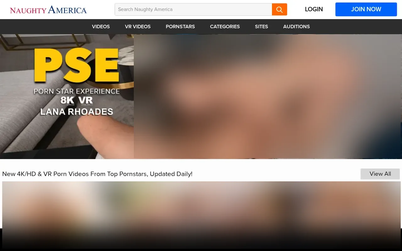 Screenshot of naughtyamerica.com