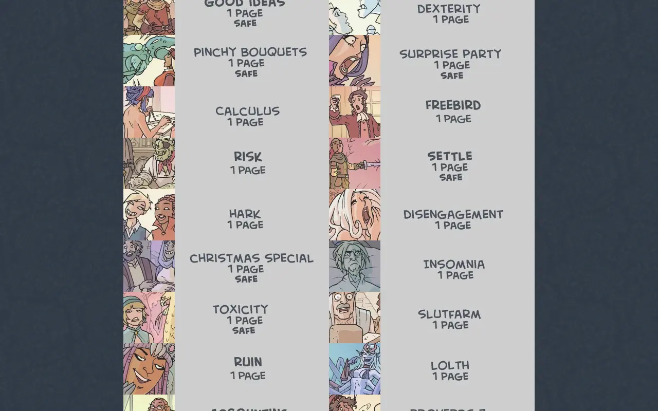The Oglaf archive, one banner per strip