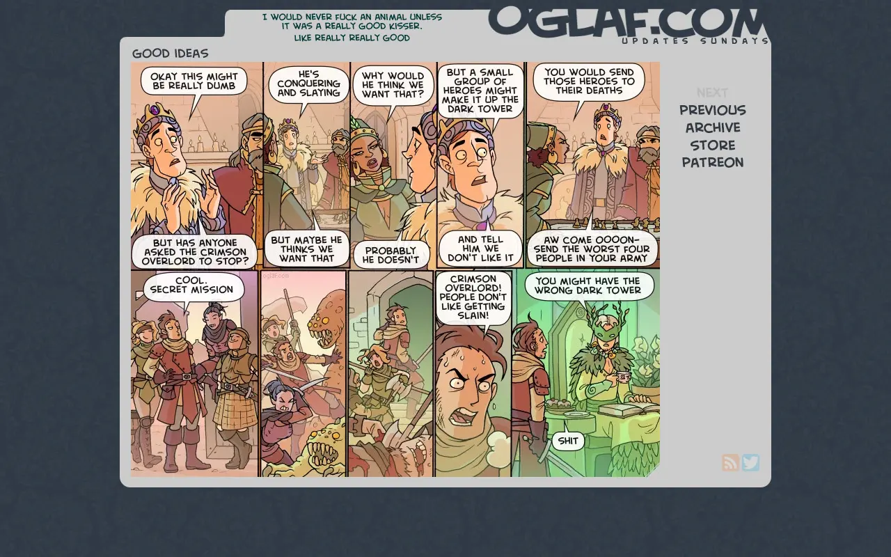 Screenshot of oglaf.com