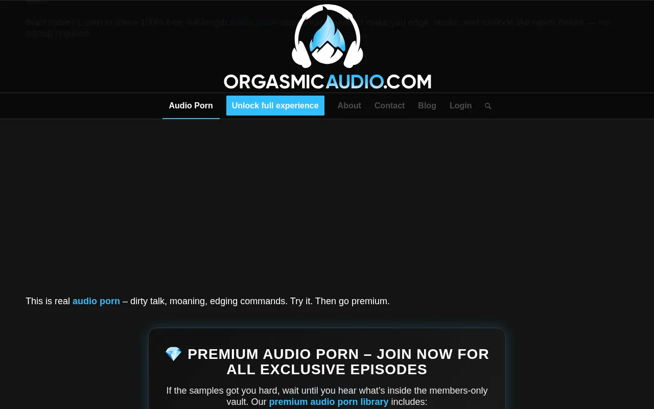 The two free Orgasmic Audio episodes