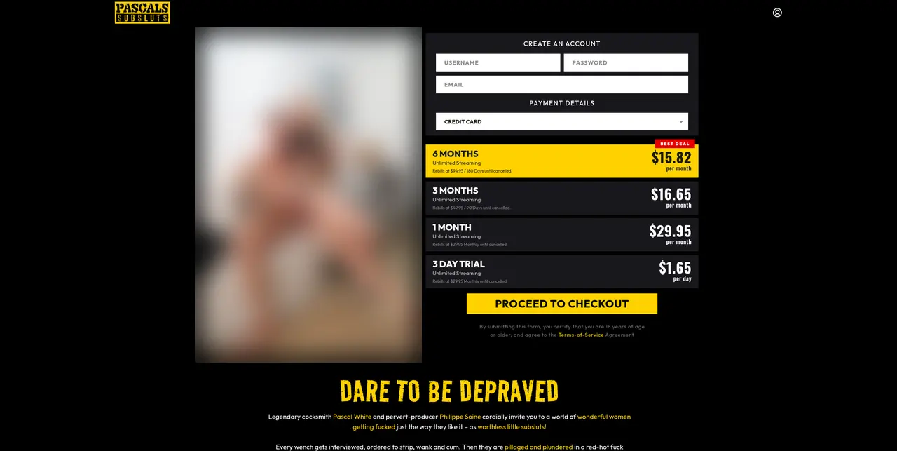 The four plans and the amount each one renews at.