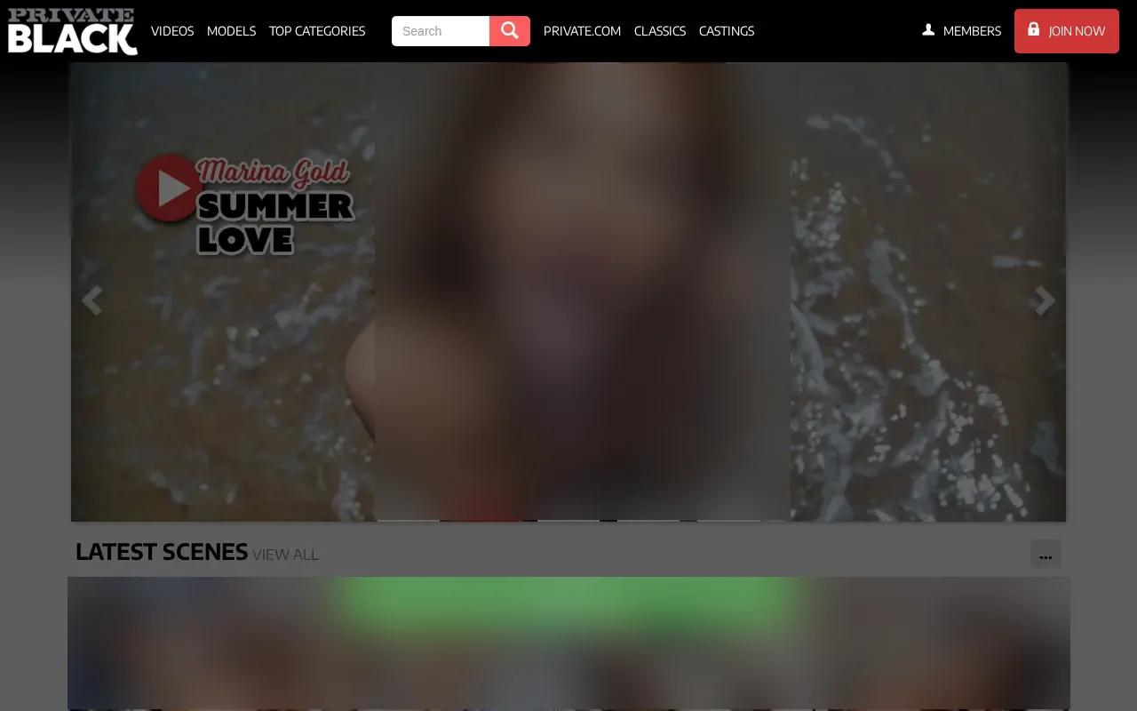 Screenshot of privateblack.com